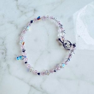 Iridescent Teardrop Rainbow Prism Bracelet